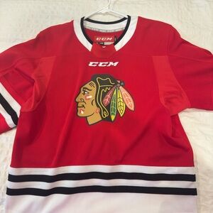 CCM Youth Red and Black Hockey Jersey